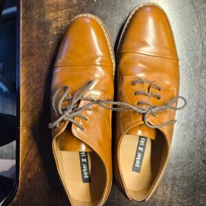 Parker & Sky Timathy Cap Toe Oxfords – Men’s 10M – Cognac Brown – Dress Shoes